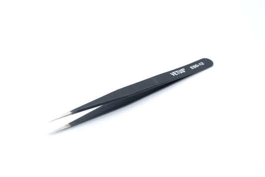 VETUS ESD-12 Straight tip Tweezers